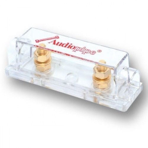 ANL Heavy Duty Fuse Holder and 2 Wafer Fuses 150 200 300 AMP CQ-1100 Audiopipe