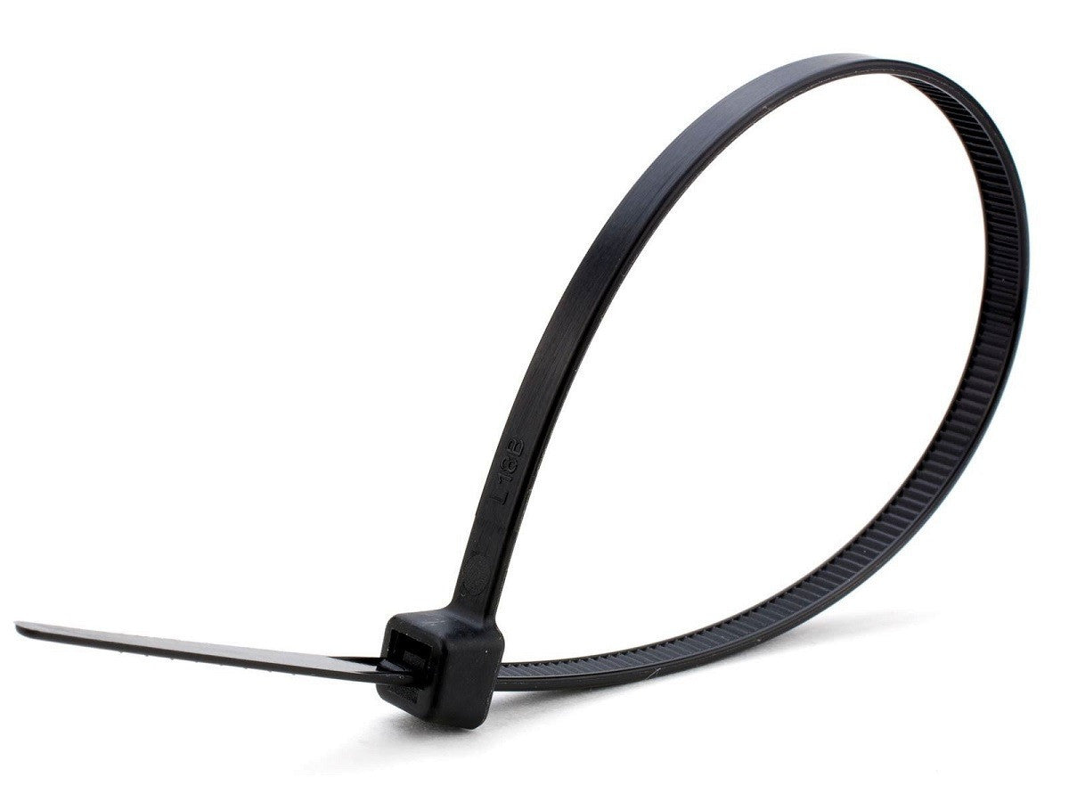 Best Connections 500 Pcs 11" Inch Black Nylon Cable Zip Ties 50 Lbs Tensile Strength Heavy Duty