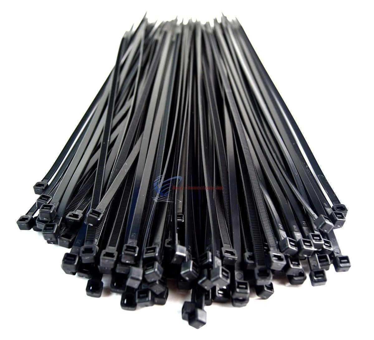 Best Connections 10,000 Pcs 7.5" Black Nylon Cable Zip Ties 50 Lbs Tensile Strength