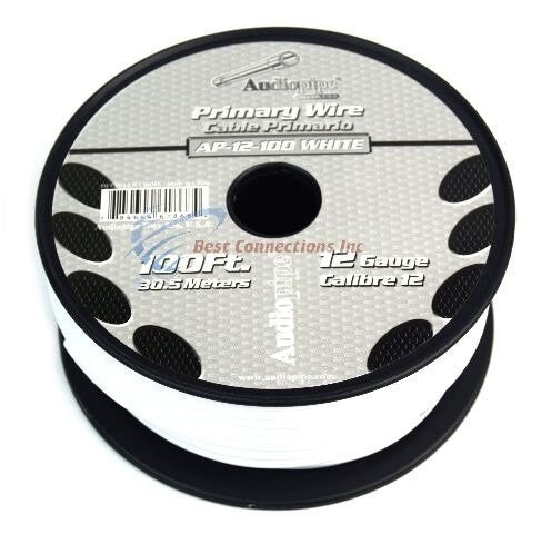 12 Gauge Car Audio Primary Wire (100ft–2 Rolls)– Remote, Power/Ground Electrical