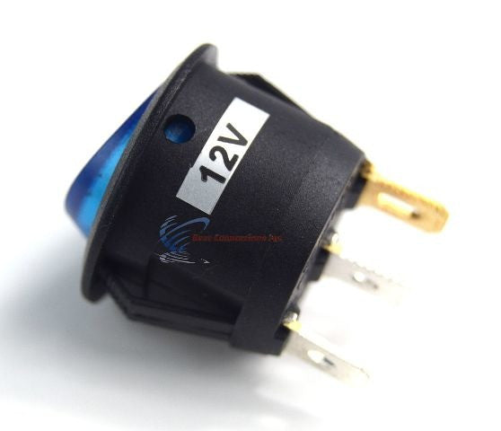 10 pieces Round Toggle Switch with Blue Color LED 12 Volt Car Lighting New