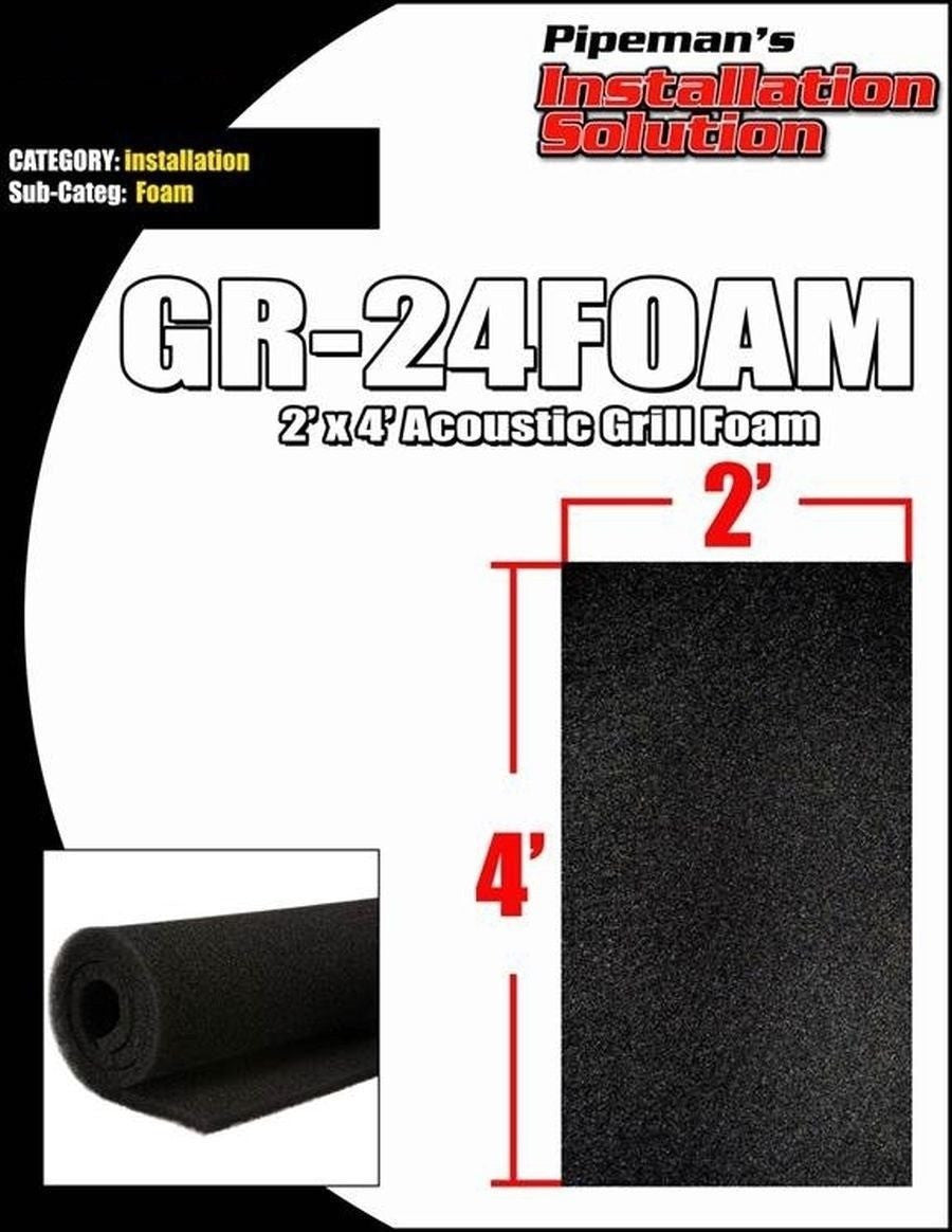 4 pcs DJ Speaker Woofer Cabinet Grill Black Foam 4' x 2' x 3/8" (L x W x H)