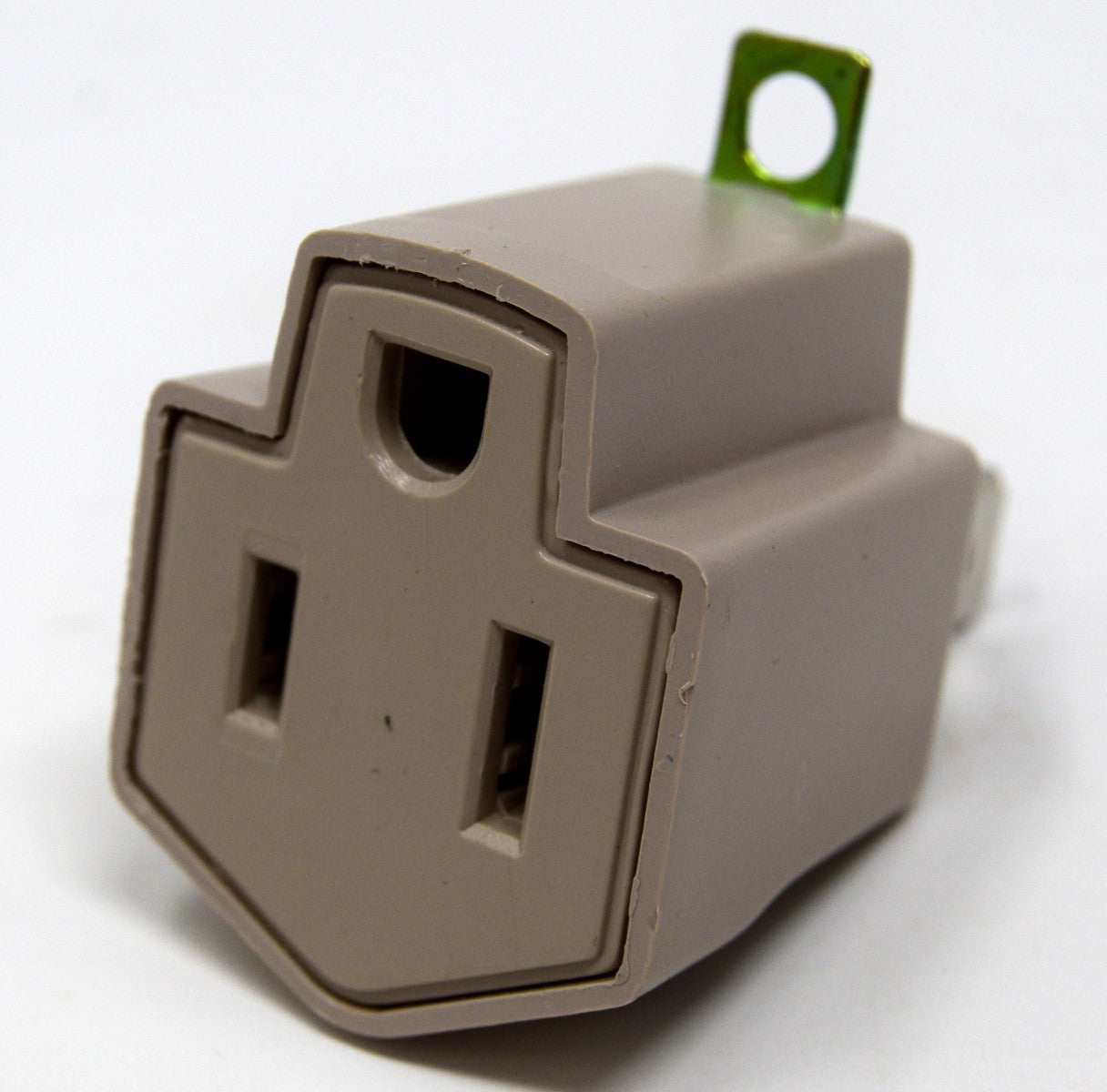 1 CASE 480 PK Electrical Ground Adapter 2 Prong Outlet to 3 Prong Plug AC ETL LISTED