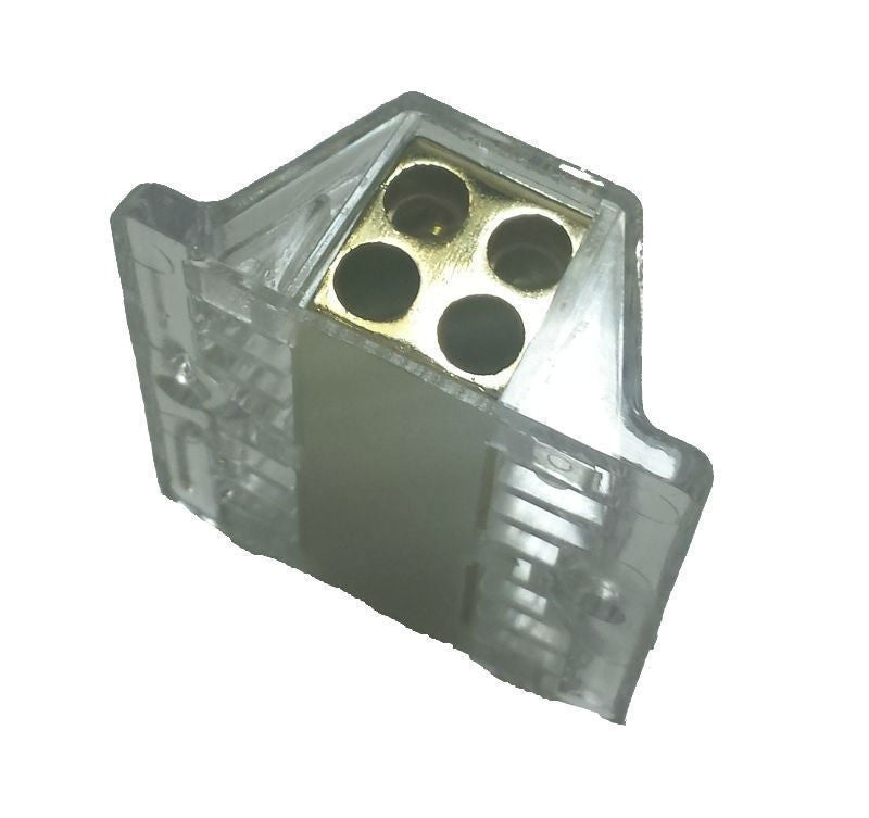2 Pack Audiopipe 1 to 4 Power Distribution Blocks 4 Gauge Input, 8 Gauge Output