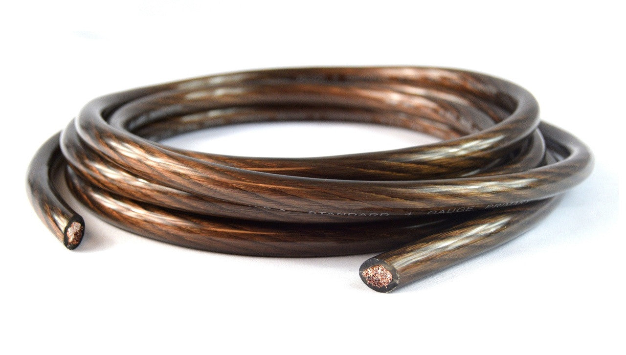 Audiopipe 4 Ga GPT Power Wire Primary Ground 250 FT Black Cable Car Audio Amplifier