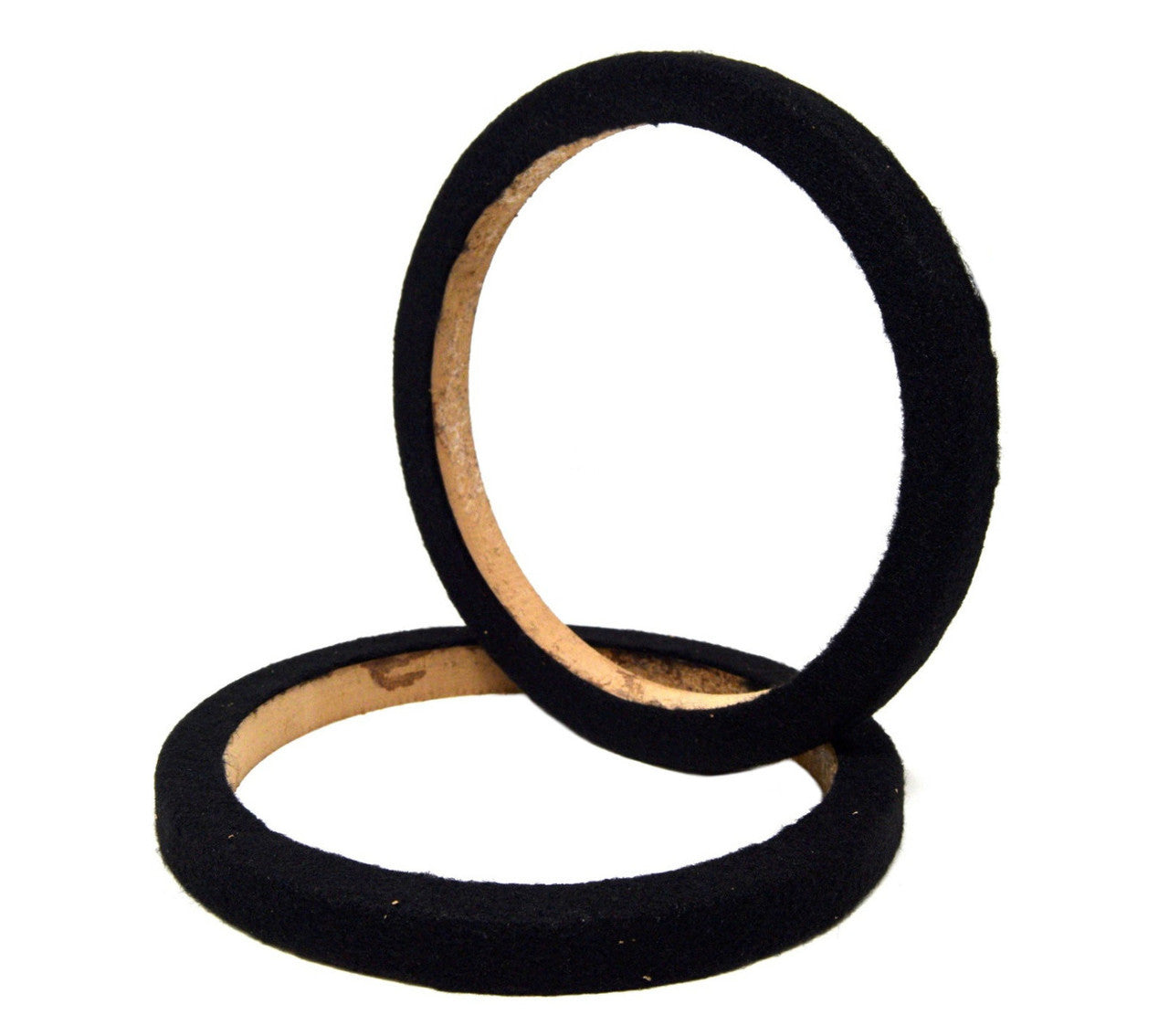 Pipeman's Installation Solution 8" MDF Wood Speaker Mounting Spacer Rings with Black Carpet for Car Audio Speakers 2 Pairs
