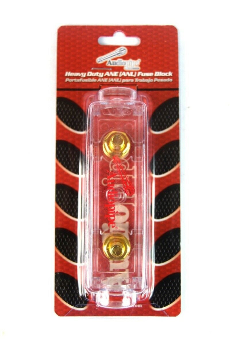 10 Pack of Audiopipe Heavy Duty ANE ANL 24 Kt Gold Finish Fuse Holder Block CQ-1100
