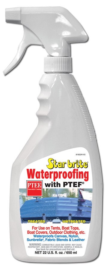 Star Brite Waterproofing W/ PTEF 22oz Marine Fabric UV Protection Stain Repellent 81922 - 2 PACK