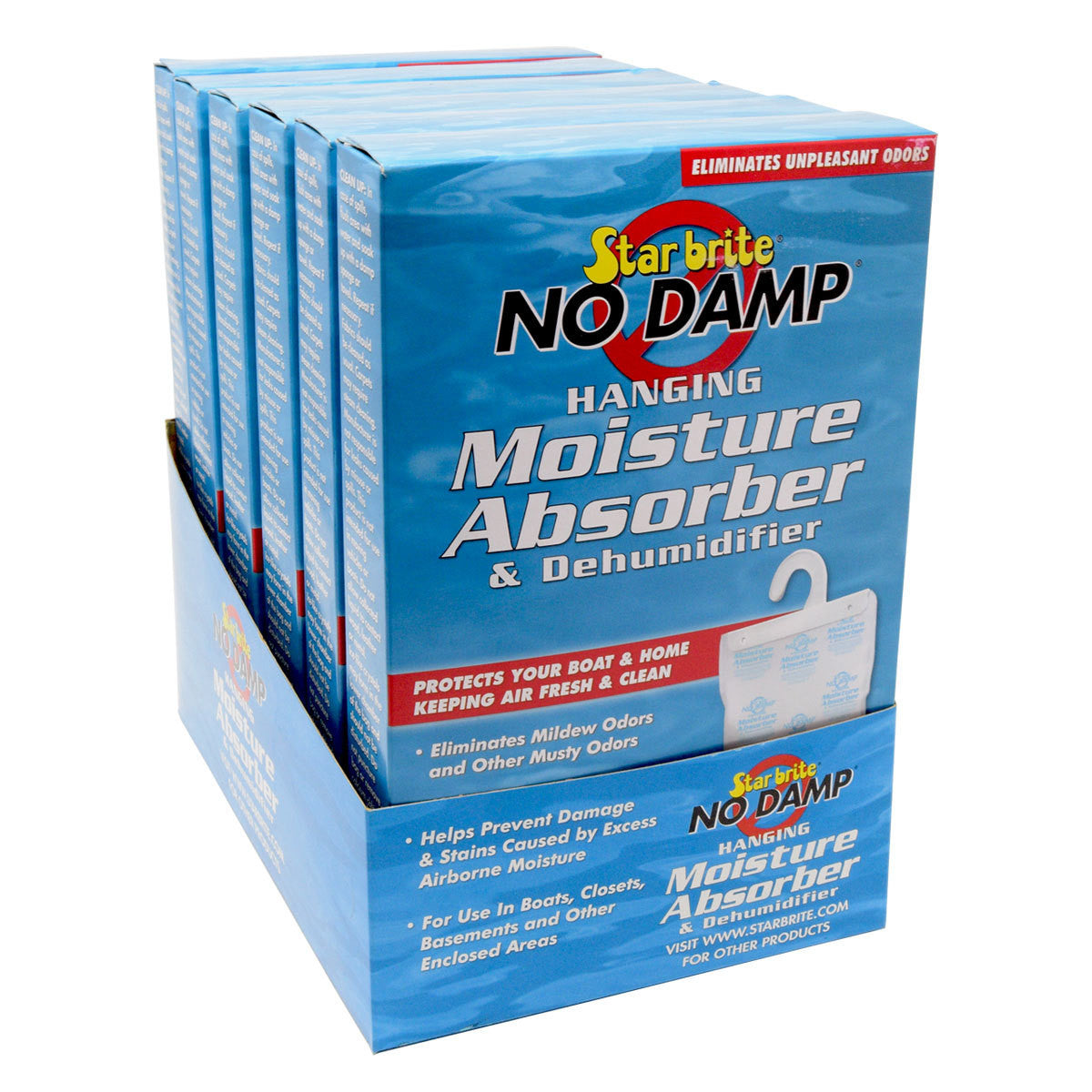 12 Pack Star Brite No Damp Hanging Moisture Absorber & Dehumidifier Display  85470 RV Boat