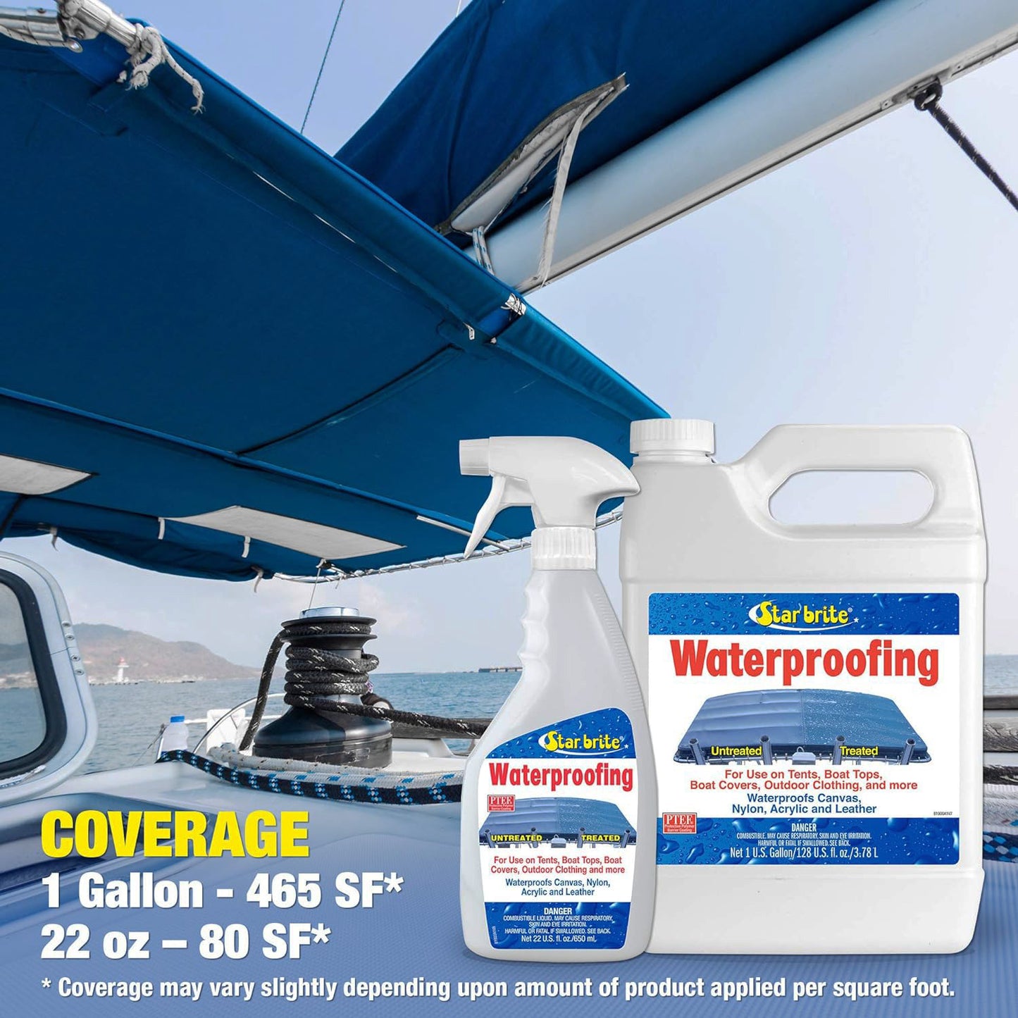 Waterproofing With PTEF 22oz Marine Fabric Cleaning Supply Star Brite 81922