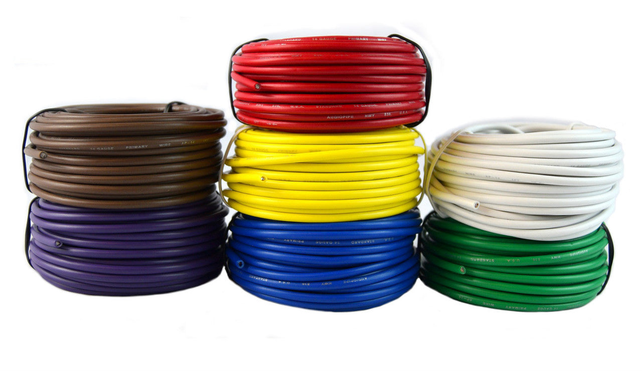 Best Connections 14 Gauge Trailer Light Cable Wiring Harness 25 Feet Each 7 Rolls 175 Feet Total