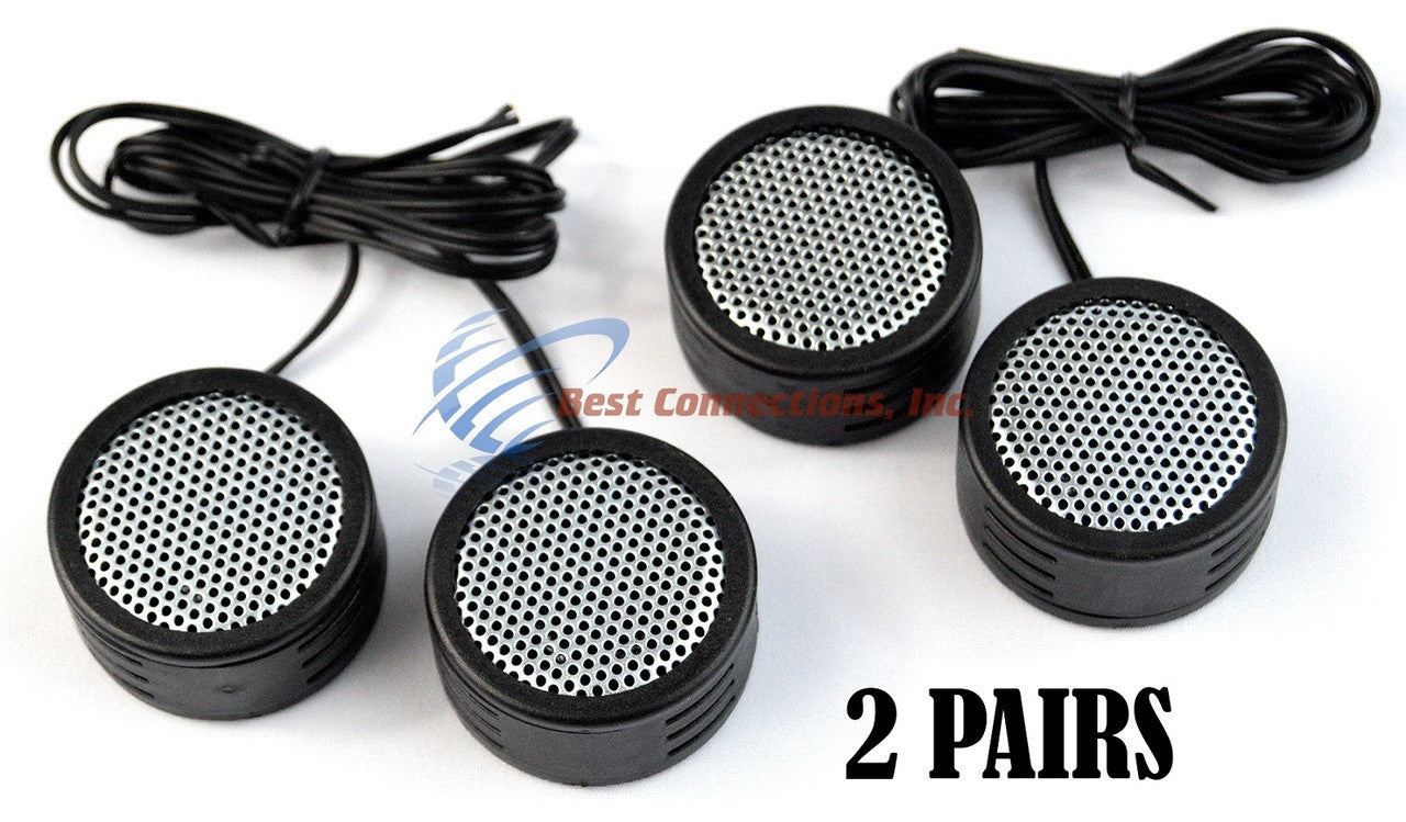 2 PACK 500w High Frequency Car Truck Stereo Super Tweeters Capacitors Included XTC-3300