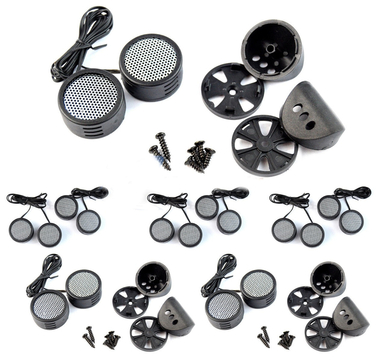 25 PACK 500w High Frequency Car Truck Stereo Super Tweeters Built-in Crossover XTC-3300