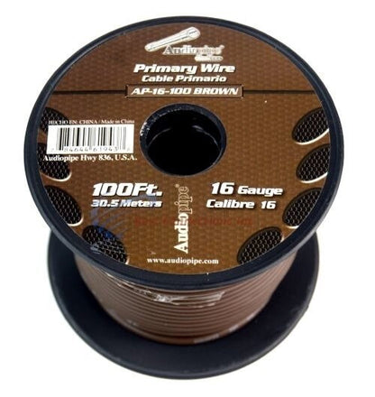 16 GA 100 FT SPOOLS PRIMARY AUTO REMOTE POWER GROUND WIRE CABLE (6 ROLLS)