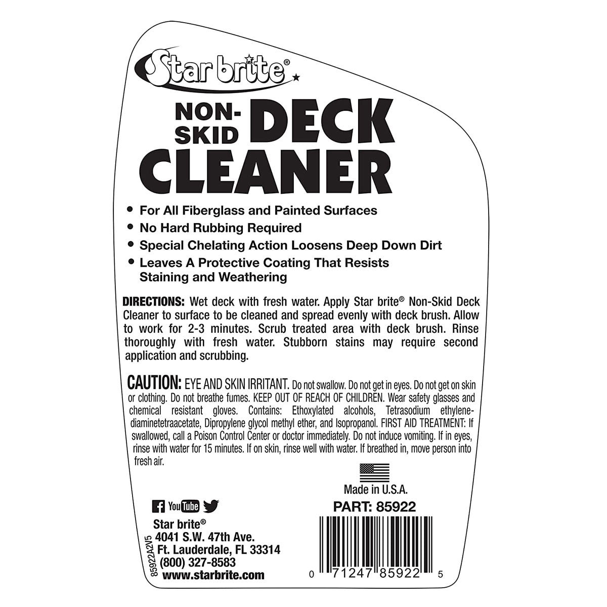 4 Pack Star Brite Non-Skid Deck Cleaner & Protectant 22oz Spray Bottle