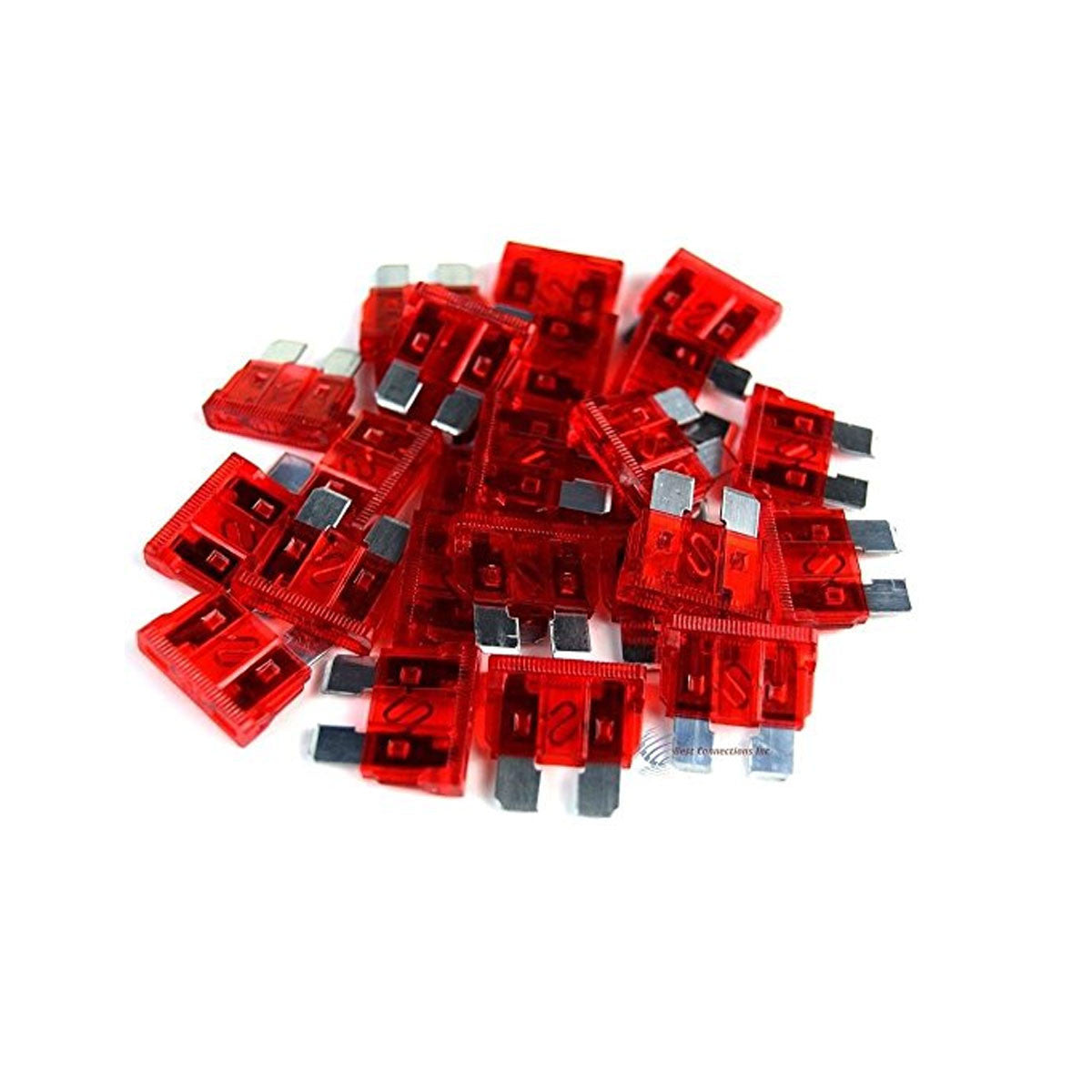 25 Pieces 10A Blade Style Fuse ATC/ATO Automotive Powersport Motorcycle ATV RZR