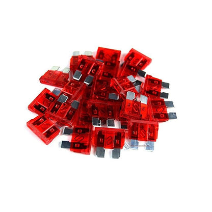 25 Pieces 10A Blade Style Fuse ATC/ATO Automotive Powersport Motorcycle ATV RZR