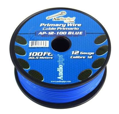 Audiopipe 12 Gauge Car Audio Primary Wire (100ft–7 Rolls)– Remote, Power/Ground Electrical