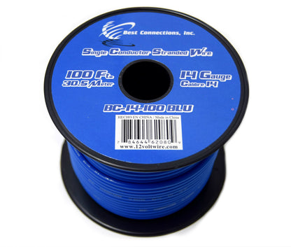 2 Spools 100' Feet 14 GA Gauge Primary Remote Wire Auto Power Cable Stranded