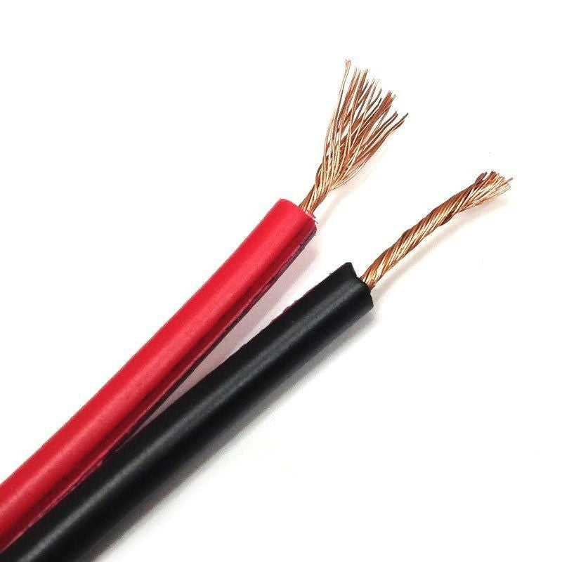 12 Gauge 100 Feet Red Black Stranded 2 Conductor Speaker Wire Cable Copper Mix