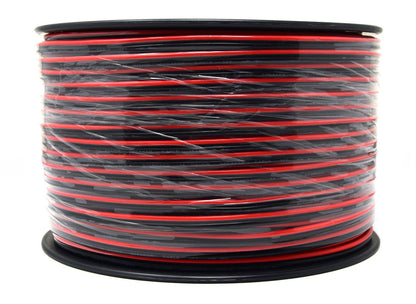 14 Gauge 500 Feet Audiopipe Red Black Speaker Wire Cable Zip Cord Copper Clad