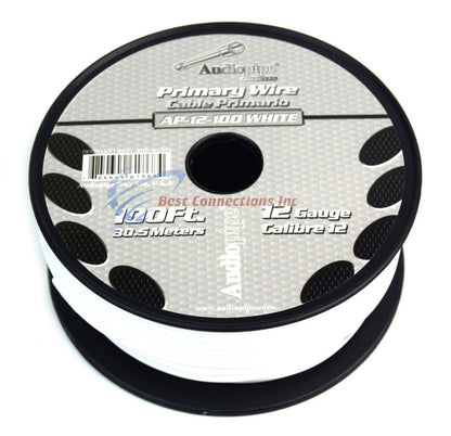 Audiopipe 12 Gauge Car Audio Primary Wire (100ft–7 Rolls)– Remote, Power/Ground Electrical