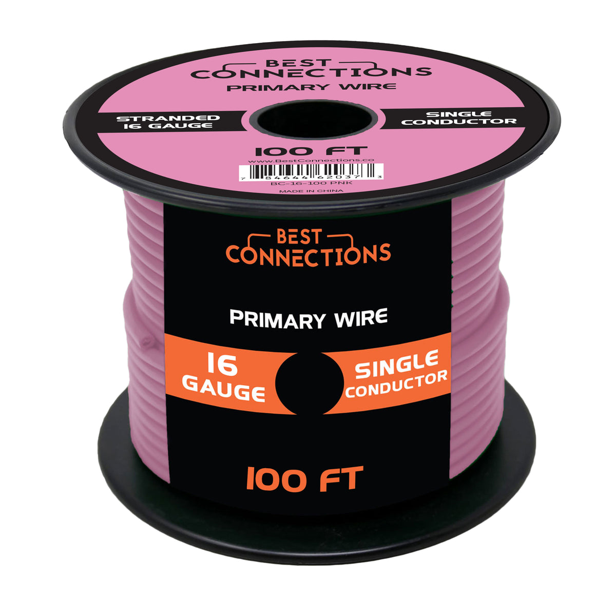BEST CONNECTIONS 16 Guage Automotive Primary Wire - 100ft | Ideal for Trailer, Speaker, and Lighting Circuits | Durable Primary/Remote, Power/Ground Electrical Wiring