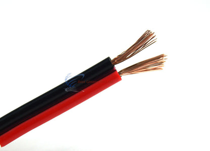 18 Gauge 1000 Feet Red Black Speaker Wire Stranded Copper Clad CCA Power Ground