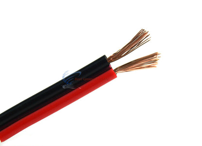 18 Gauge 1000 Feet Red Black Speaker Wire Stranded Copper Clad CCA Power Ground