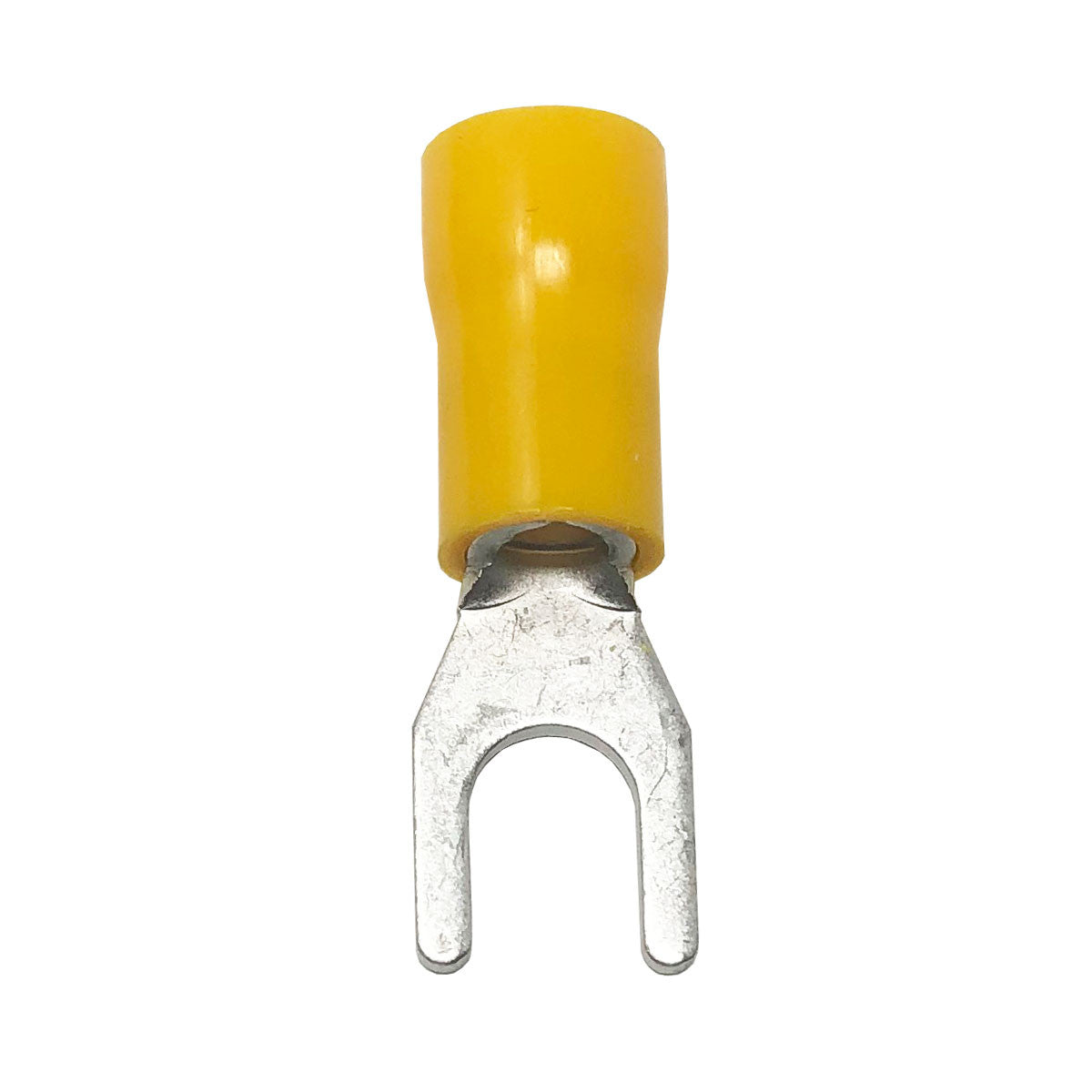 Install Bay Spade Terminal Connectors 12/10 Ga #10 Vinyl Yellow 100-Pack YVST10