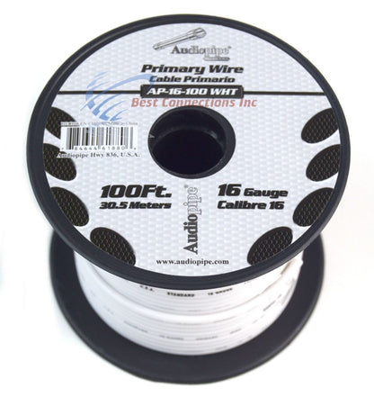 16 GA 100 FT SPOOLS PRIMARY AUTO REMOTE POWER GROUND WIRE CABLE (7 ROLLS)