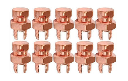 10 Pcs High Strength Split Bolt Connectors 4 Gauge 8 Gauge Solid UL Listed