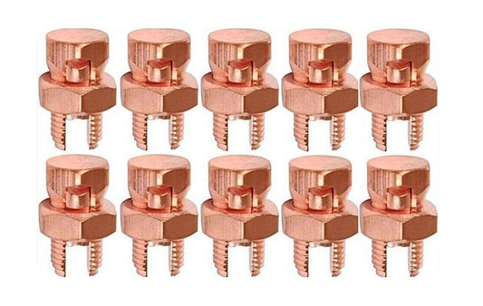 10 Pcs High Strength Split Bolt Connectors 4 Gauge 8 Gauge Solid UL Listed
