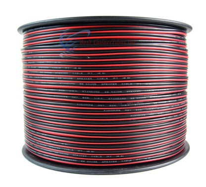 22 Gauge 1000 Feet Red Black Speaker Wire Audiopipe Zip Cable Copper Clad CCA