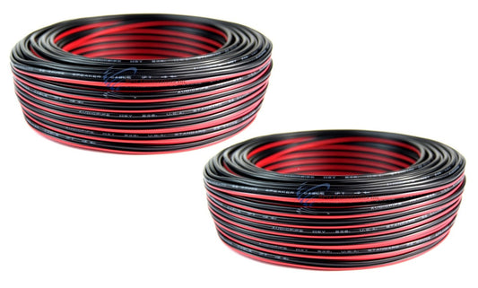 2 Rolls 22 Gauge 100 Feet Speaker Wire Stranded 2 Conductor Cable Model Trains