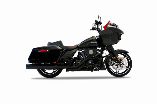 Rinehart Racing DBX & MotoPro Crossback True Duals for 2017-Later M8 Baggers Black 100-1601