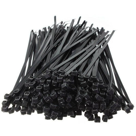 10,000 Pieces 7" Black Nylon Cable Straps Zip Ties Wire 50 lbs Tensile Strength