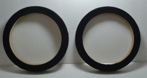 Installation Solution 6.5" MDF Speaker Ring Black Speaker Mounting Spacer Rings 1 Pair