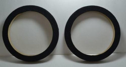 Installation Solution 6.5" MDF Speaker Ring Black Speaker Mounting Spacer Rings 1 Pair