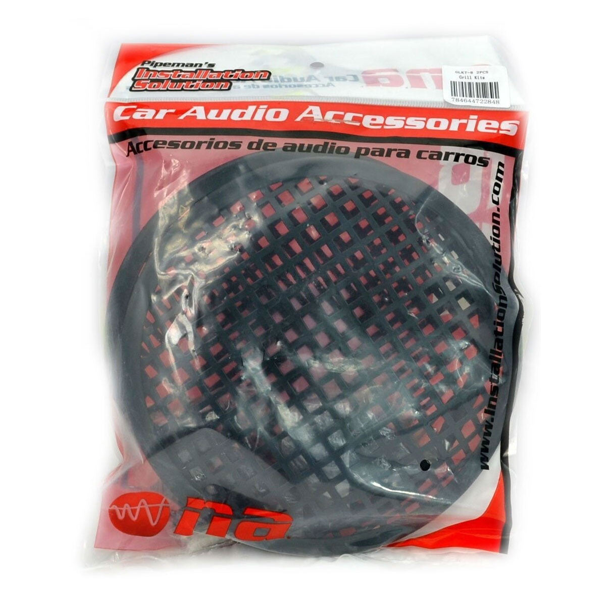 4 Pairs 8 Inch Subwoofer Metal Waffle Grills - Universal Speaker Cover Guard