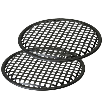 2 Pairs 10 Inch Subwoofer Metal Waffle Grills - Universal Speaker Cover Guard