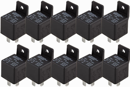 10 Pcs Audiopipe 12 volt 30/40 Amp Car Automotive Alarm Audio Relay Socket