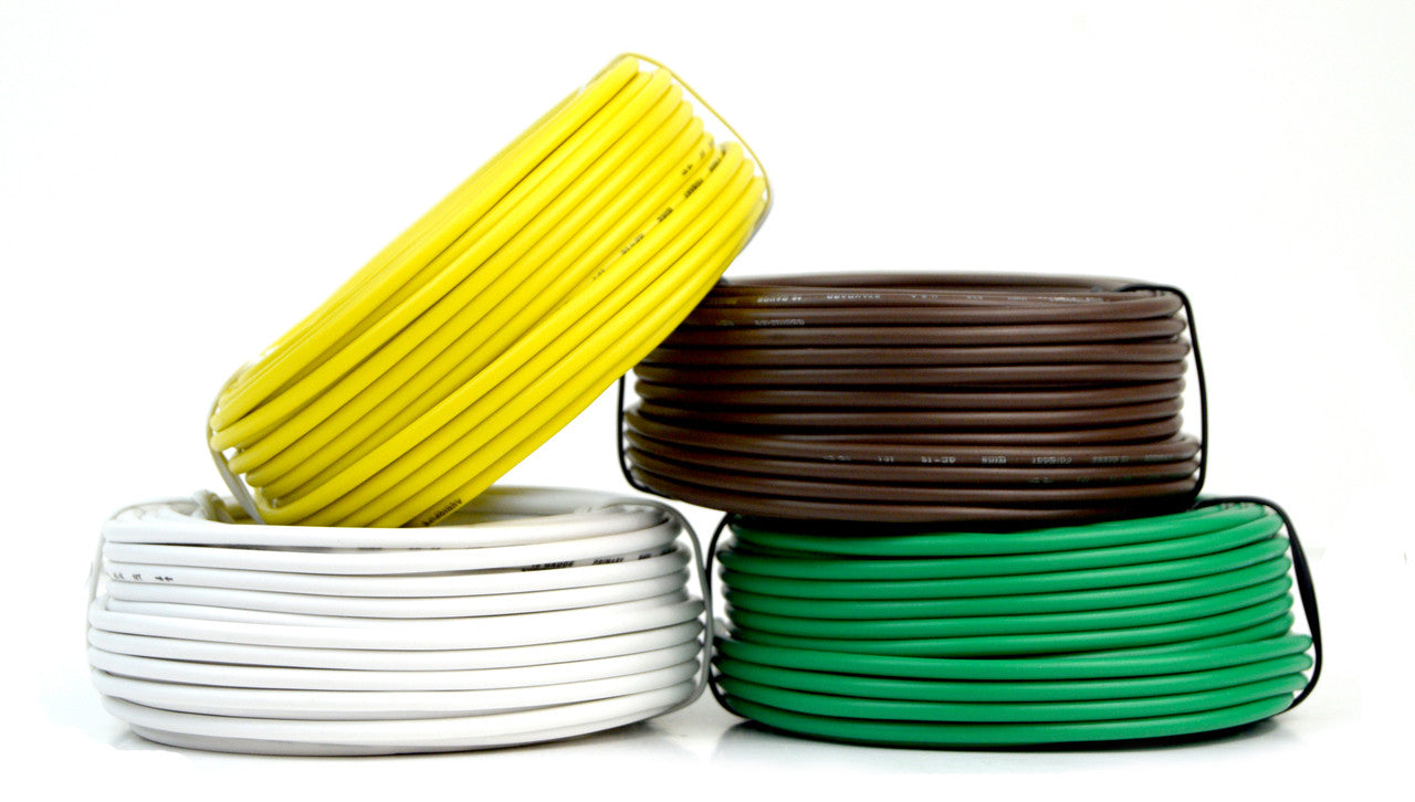 4 Way Trailer Wire Light Cable for Harness 50 FT  Each Roll 16 Gauge 4 Colors