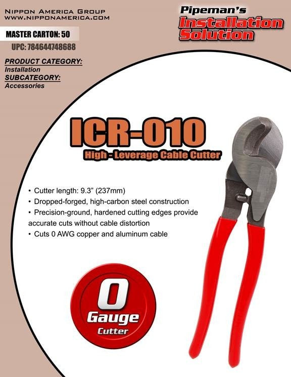 Heavy Duty Cable Wire Cutter Electrical Tool Up to 0 Gauge Copper or Aluminum