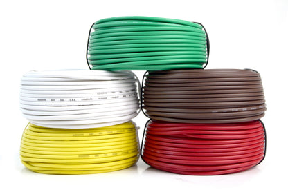 5 Way Trailer Wire Light Cable for Harness LED 50ft  Each Roll 18 Gauge 5 Colors