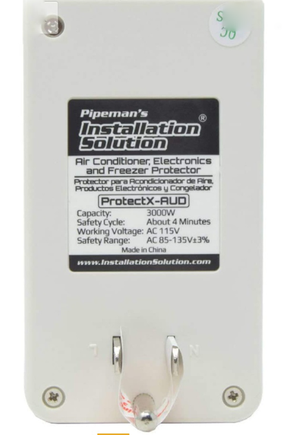 4 Pack  Pipeman's Installation Solution AC 85-135V Surge Protector 3000 Watts PROTECTX-AUD