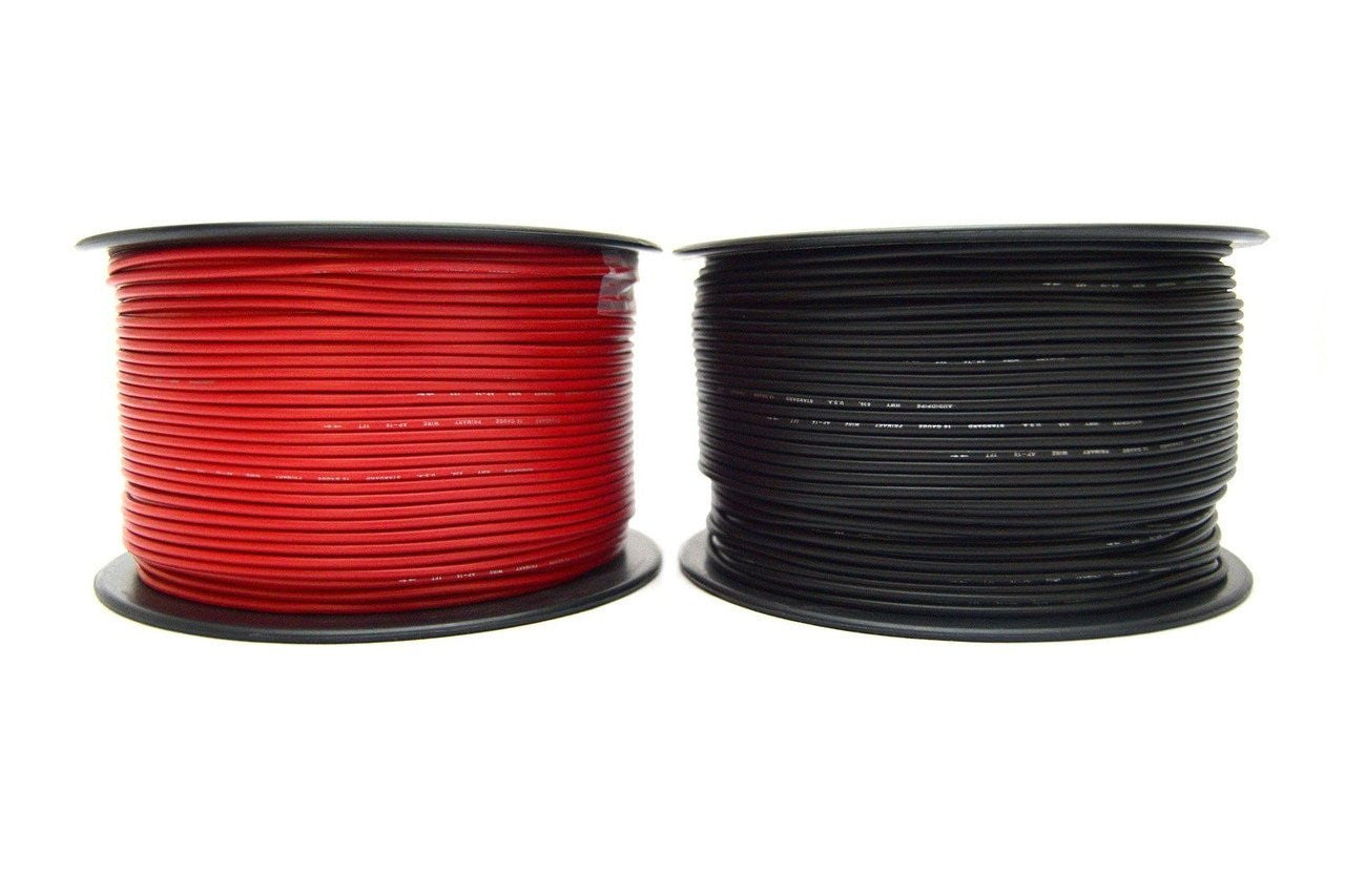 Best Connections 16 Gauge Car Audio Primary Wire (500ft–2 Rolls Red, Black) – Remote, Power/Ground Light, Automotive, Electrical – 1000FT Total