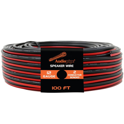 BEST CONNECTIONS Speaker Zip Wire Primary Bonded Red & Black Speaker Cable Stranded Speaker Wire Car Audio Automotive Home Theatre