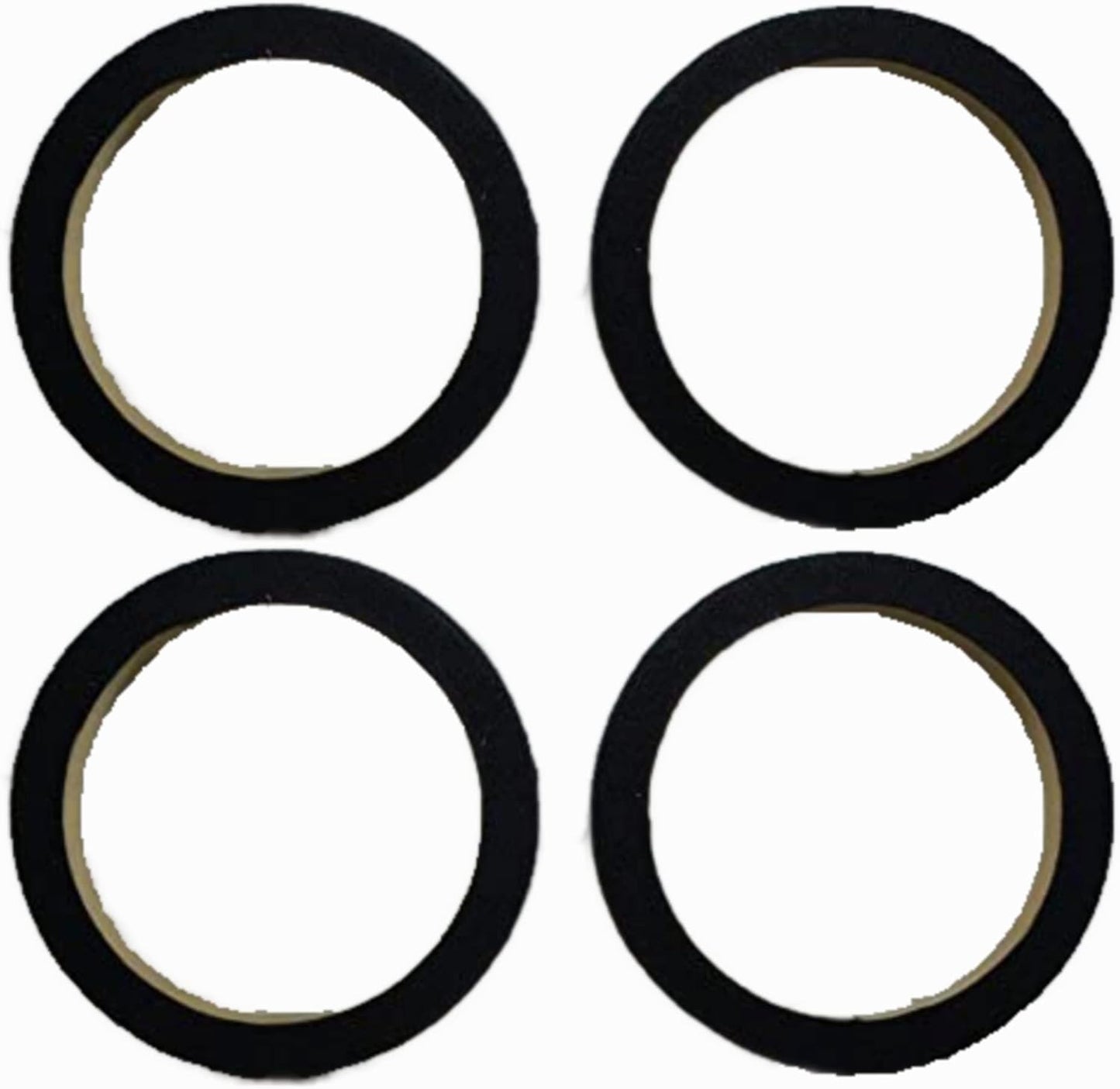 Audiopipe 6.5" MDF Wooden Speaker Extension Spacer Speaker Rings Carpeted 2 Pairs