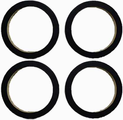 Audiopipe 6.5" MDF Wooden Speaker Extension Spacer Speaker Rings Carpeted 2 Pairs